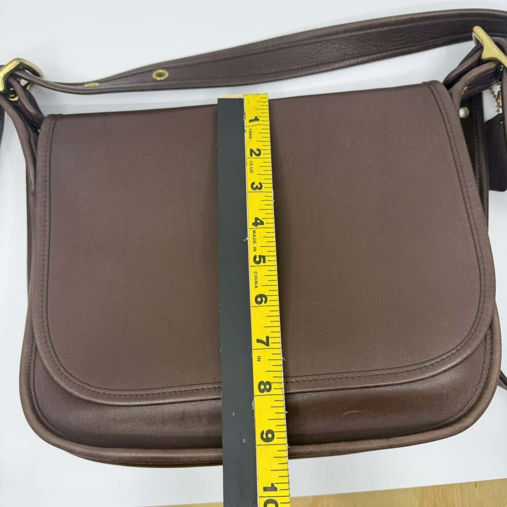 VTG 1997 Coach Patricia's Legacy 9951 Mahogany Brown Leather Shoulder Bag USA - Picture 5 of 16